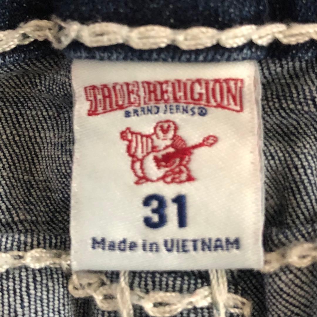 【美品】TRUE RELIGION SKNNY 極太白ステッチ W31