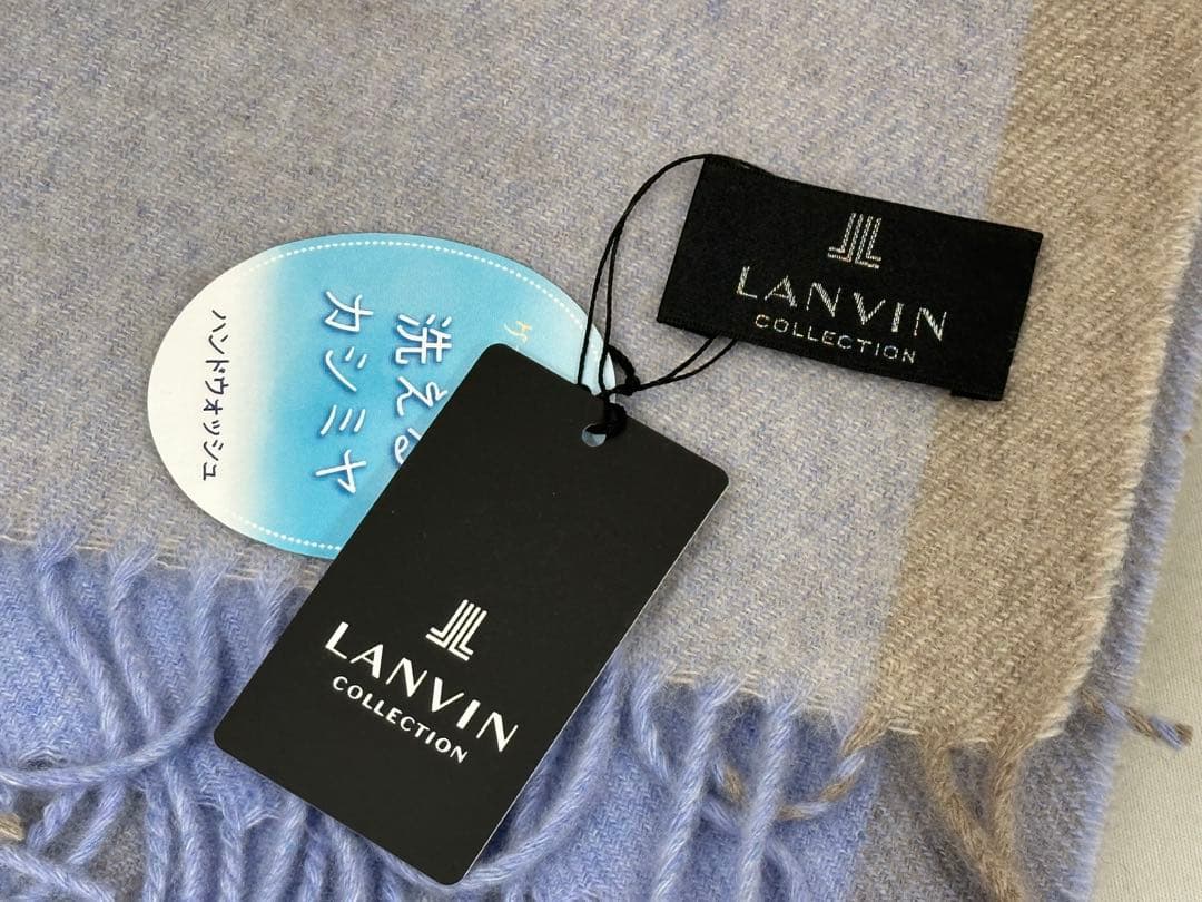 LANVIN COLLECTION ランバン カシミヤ チェックストール
