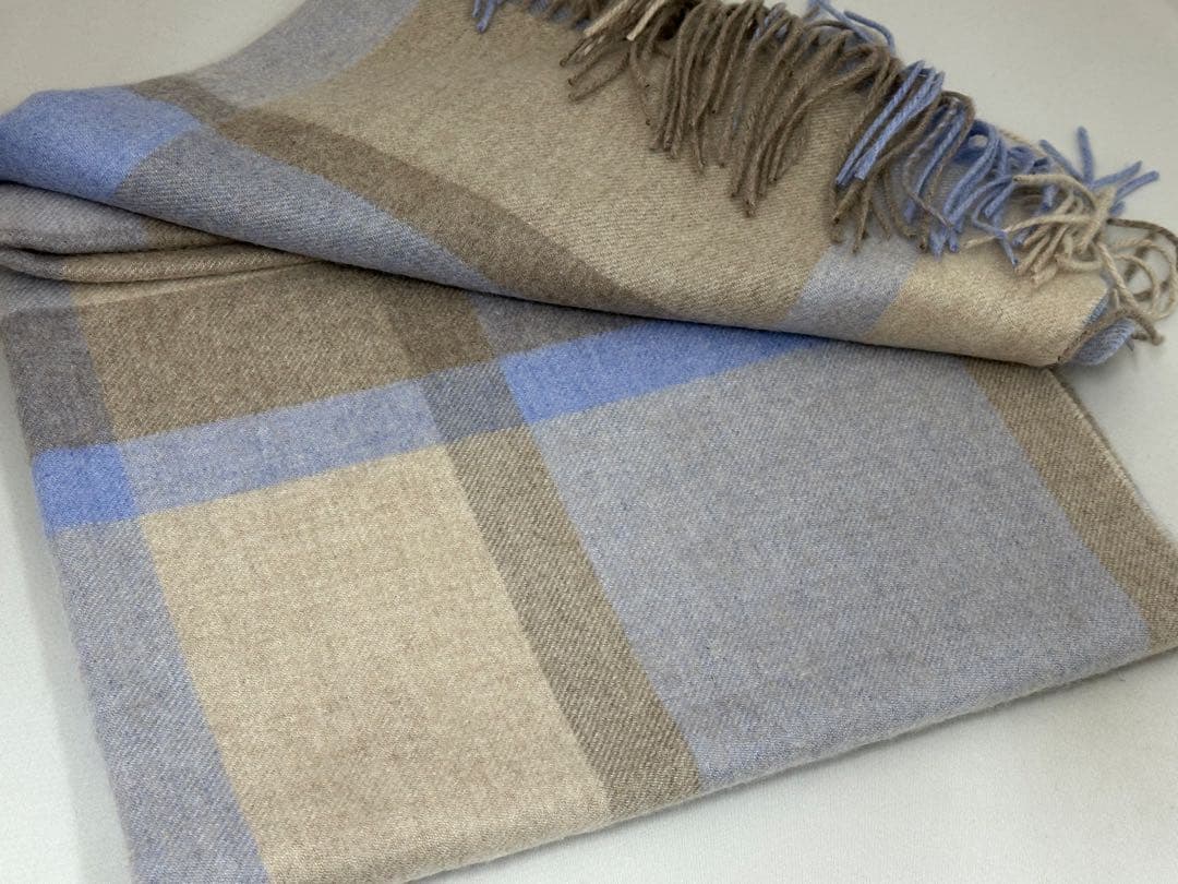 LANVIN COLLECTION ランバン カシミヤ チェックストール