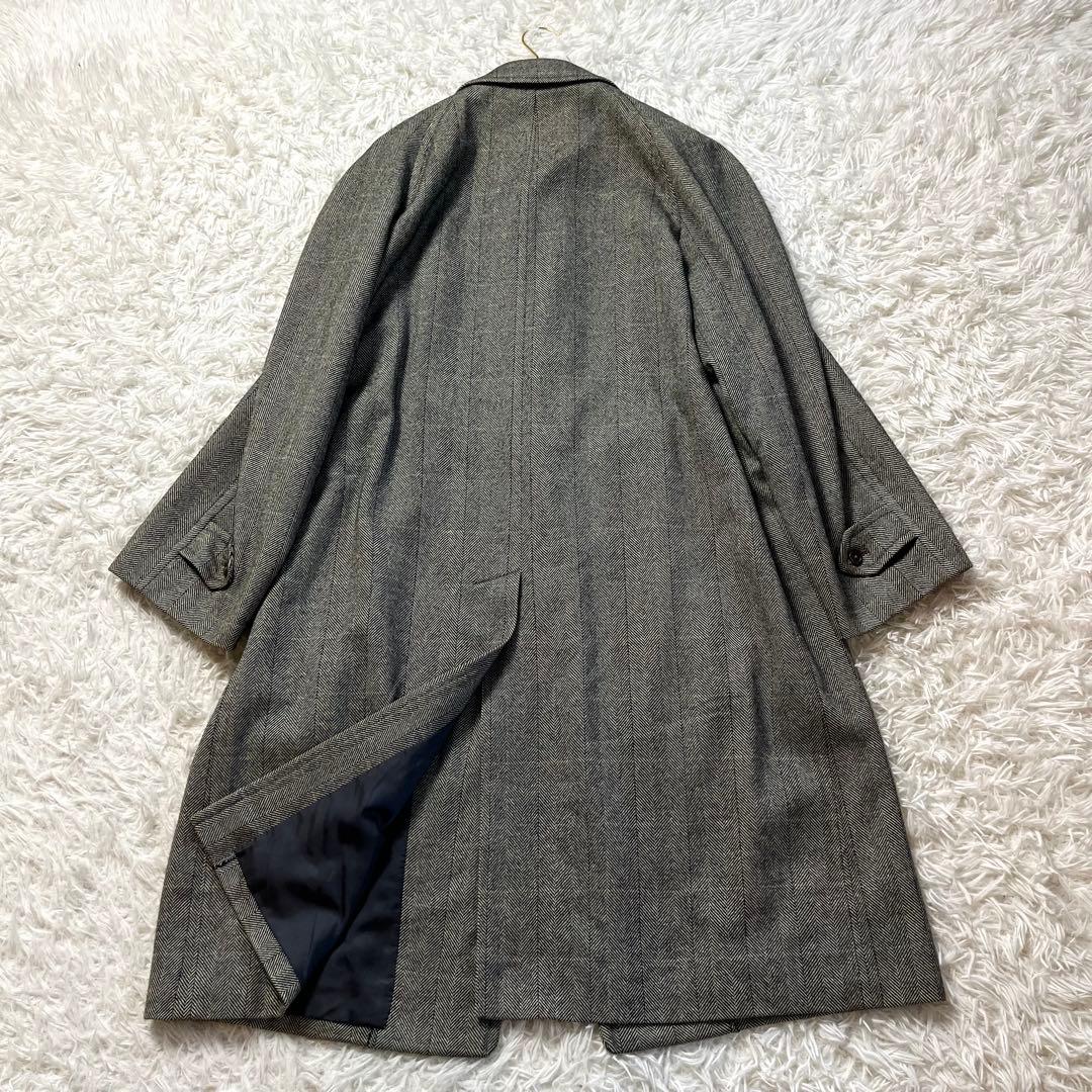 超希少✨️バーバリー カシミヤ ヘリンボーン ステンカラー ロング コート