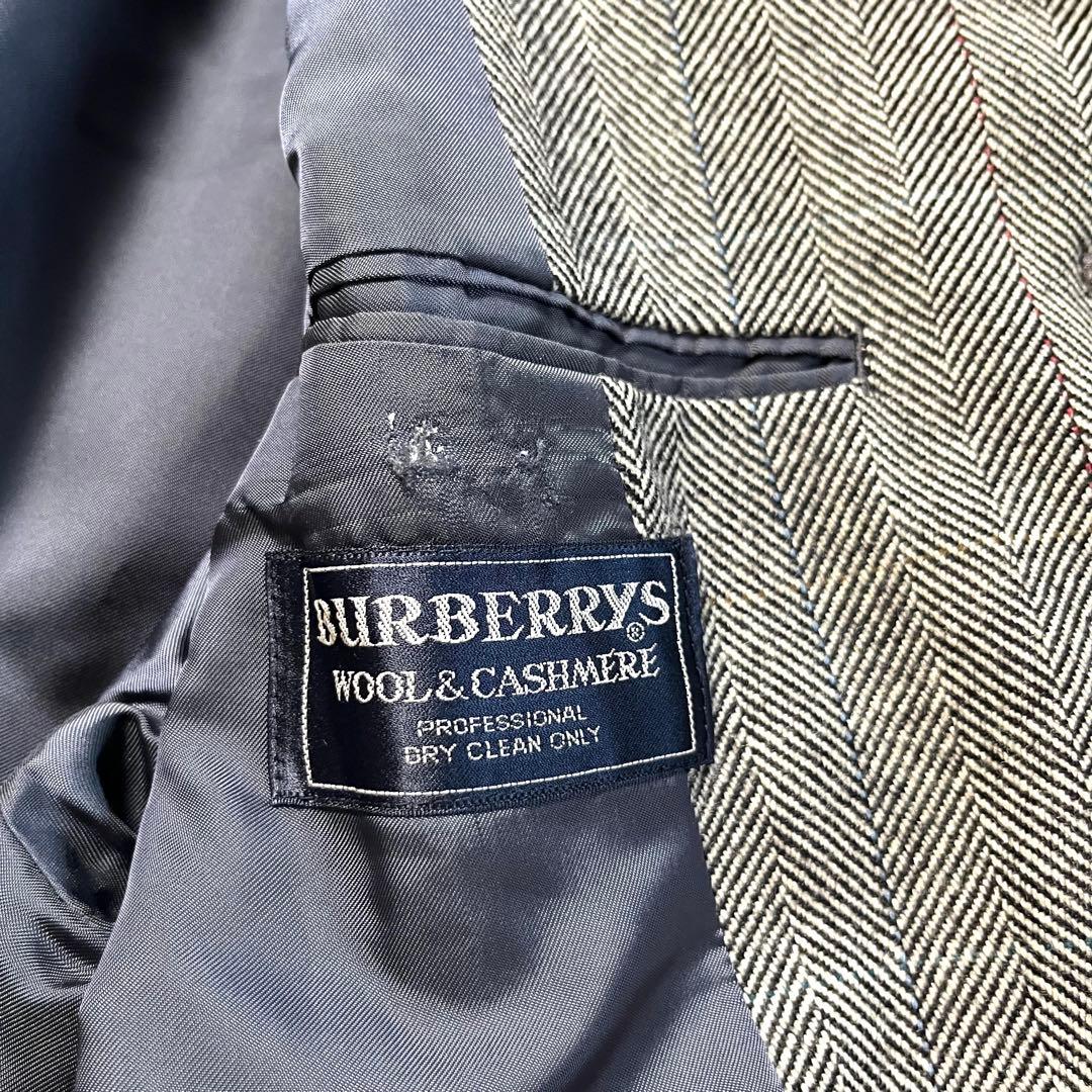 超希少✨️バーバリー カシミヤ ヘリンボーン ステンカラー ロング コート