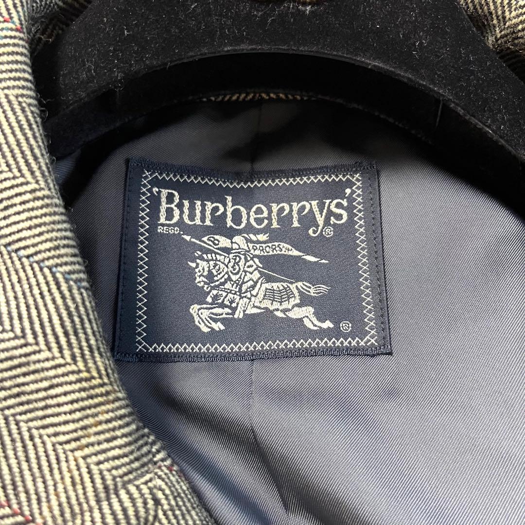 超希少✨️バーバリー カシミヤ ヘリンボーン ステンカラー ロング コート