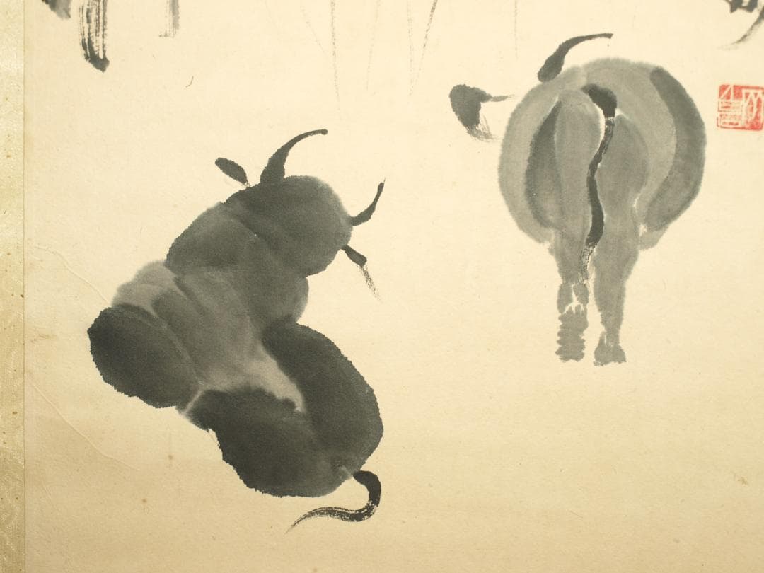 中国明時代の掛軸　激安骨董品　肉筆保証　博物館保管品古美術 BD188A10-3