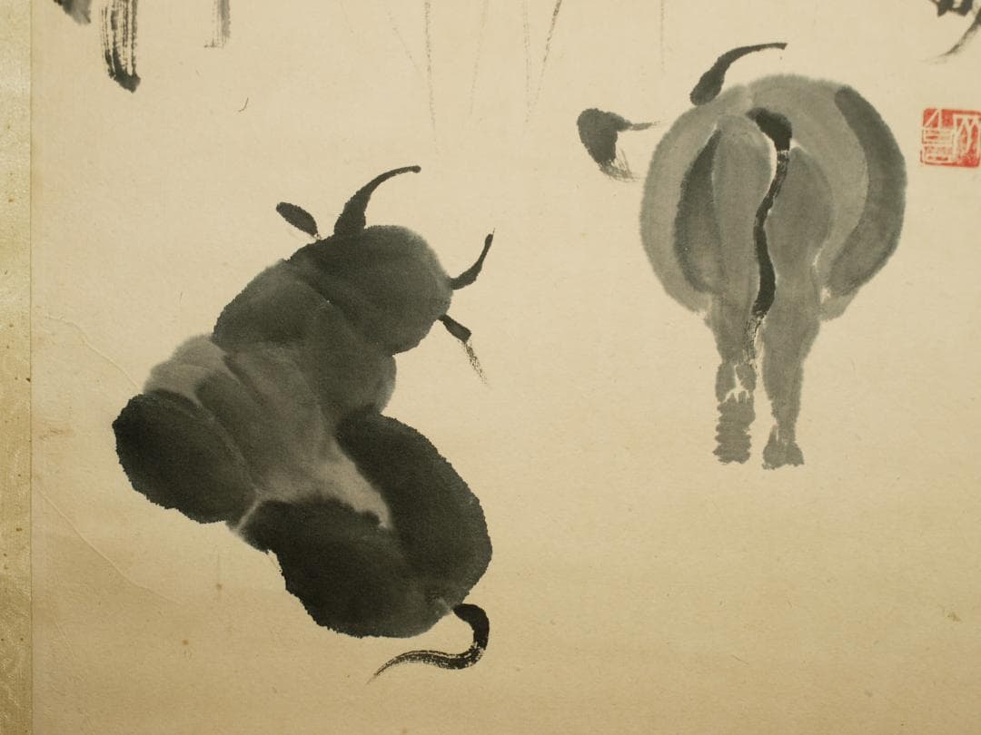 中国明時代の掛軸　激安骨董品　肉筆保証　博物館保管品古美術 BD188A10-3