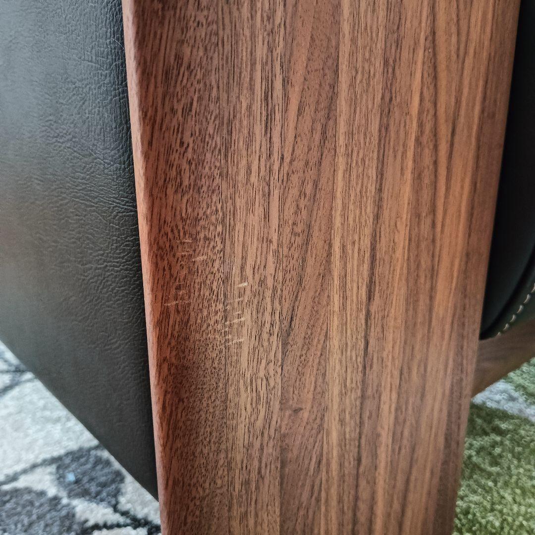 カリモク2人掛けソファ　ダークブラウン