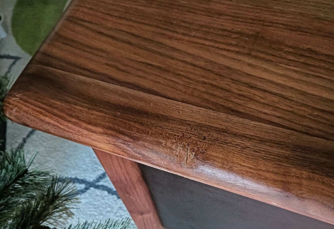 カリモク2人掛けソファ　ダークブラウン