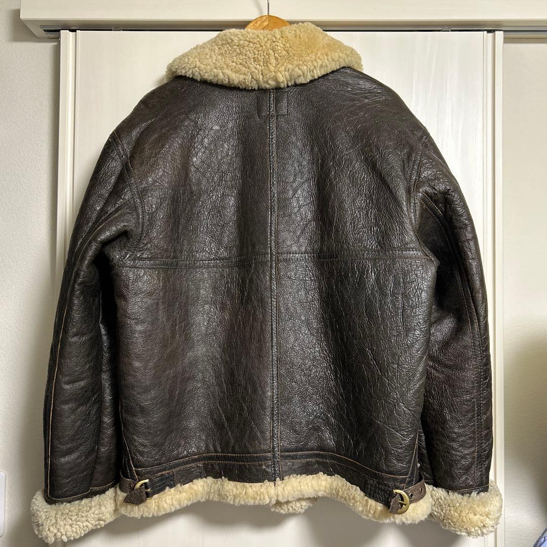 【RAF USNAVY AIR FORCE】ムートンフライトジャケット42