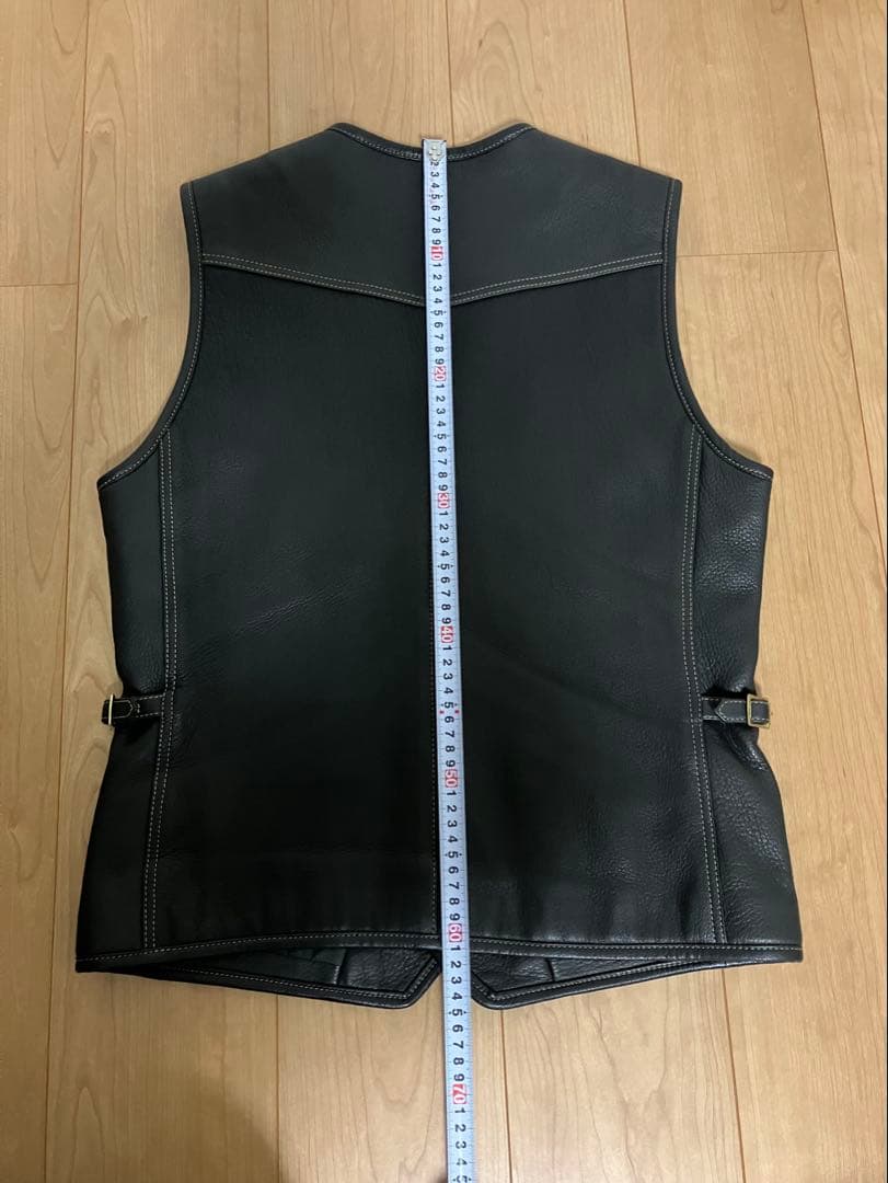 極美品　フラットヘッド　ディアスキン　ベスト　サイズ40 M〜L