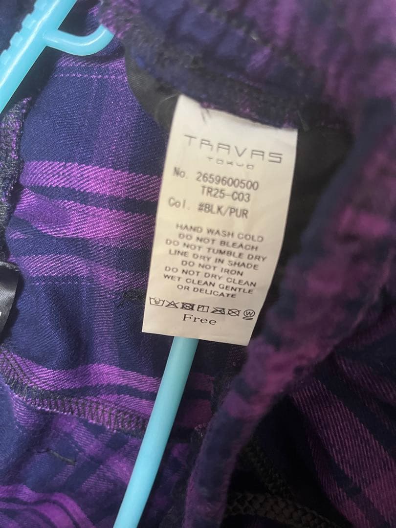 ⭐︎トラバストーキョー サスペンダー付き2wayセパレートカーゴパンツ パープル⭐︎