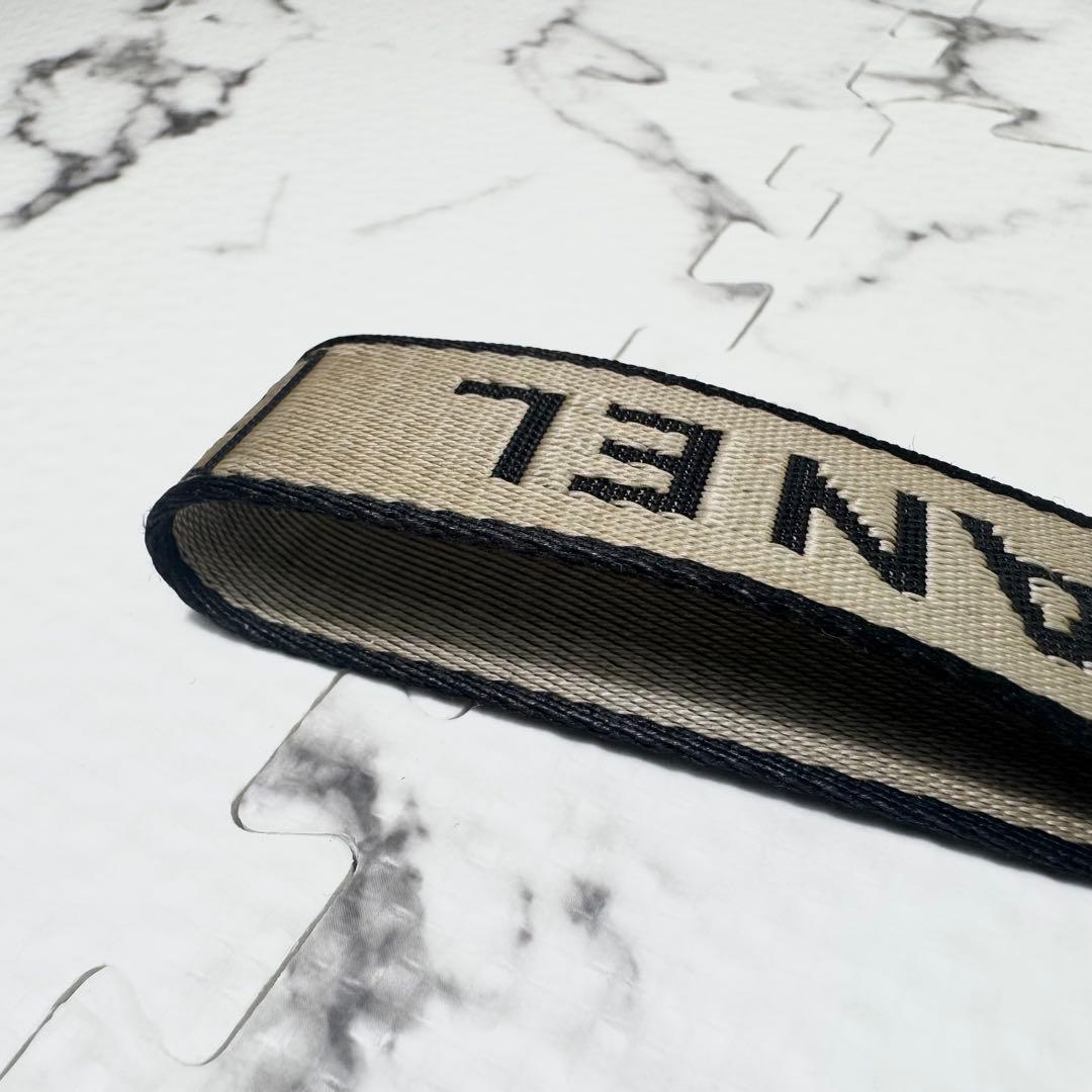 シャネル ネックストラップ スポーツライン ロゴリボン キーリング