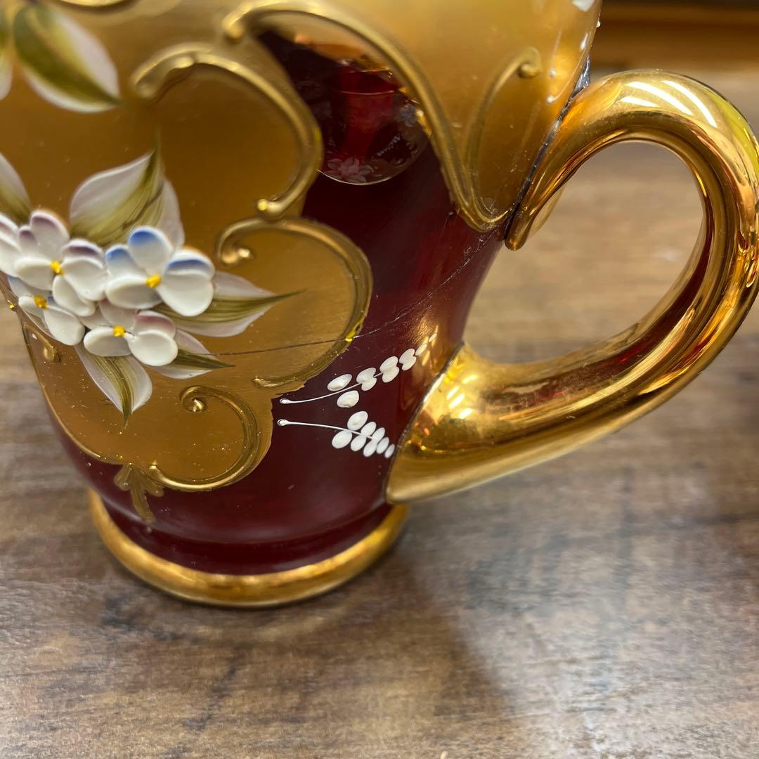 ▪︎ヴェネチア製LAGUNA MURANO GLASSムラーノグラスティーセット