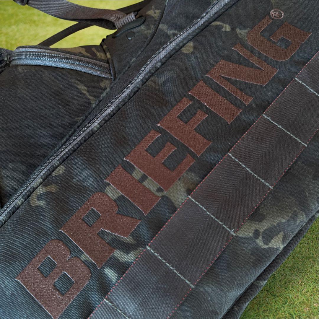 おまけ有　ブリーフィング　キャディバッグ　迷彩　ショルダー　スタンド式　CR-4