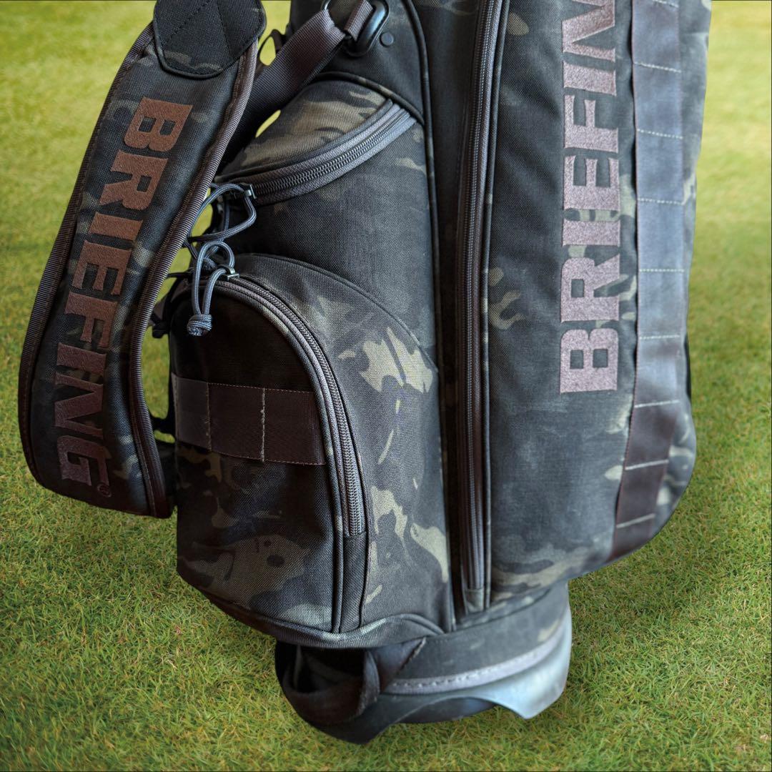 おまけ有　ブリーフィング　キャディバッグ　迷彩　ショルダー　スタンド式　CR-4