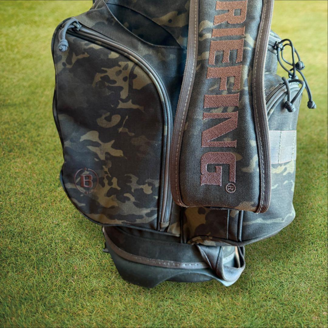 おまけ有　ブリーフィング　キャディバッグ　迷彩　ショルダー　スタンド式　CR-4