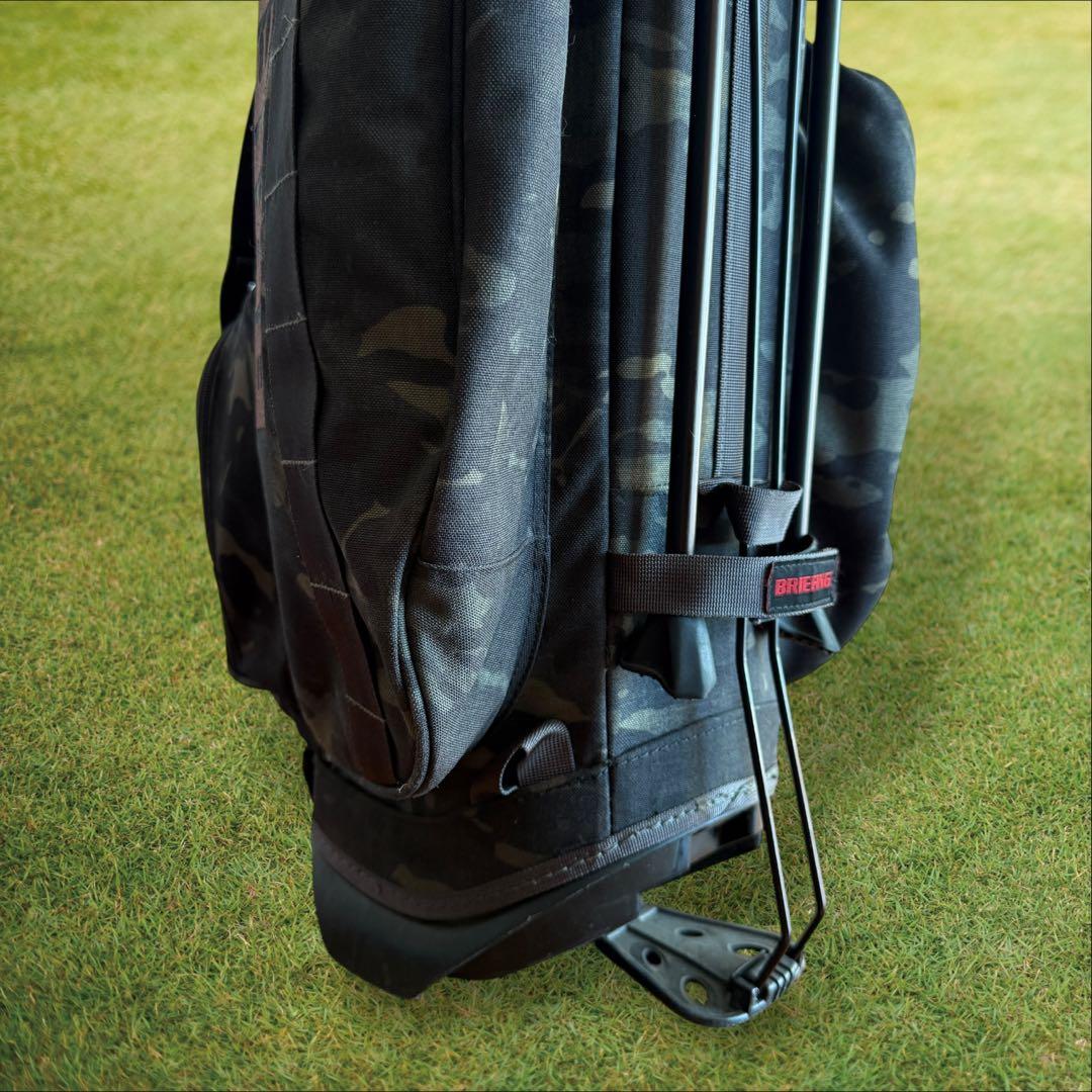 おまけ有　ブリーフィング　キャディバッグ　迷彩　ショルダー　スタンド式　CR-4