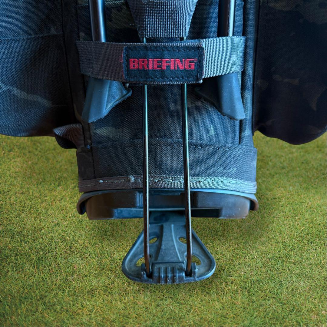 おまけ有　ブリーフィング　キャディバッグ　迷彩　ショルダー　スタンド式　CR-4