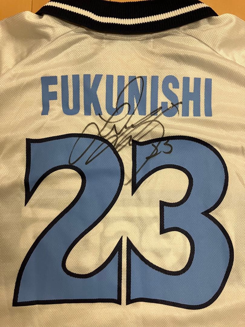福西崇史　ジュビロ磐田　ユニフォーム　サッカー　Jリーグ　直筆サイン　日本代表