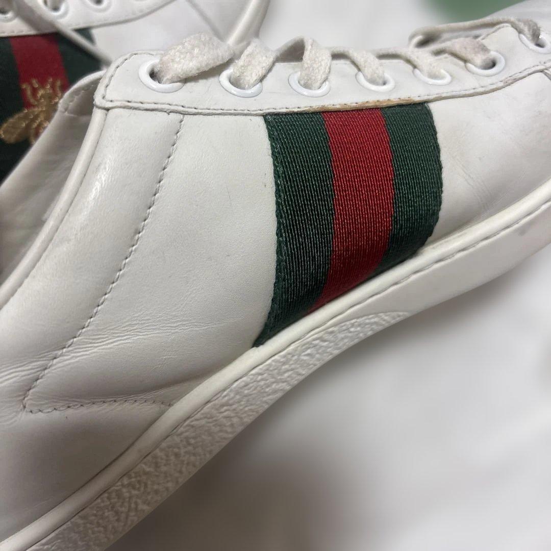 Gucci ホワイトレザー スニーカー