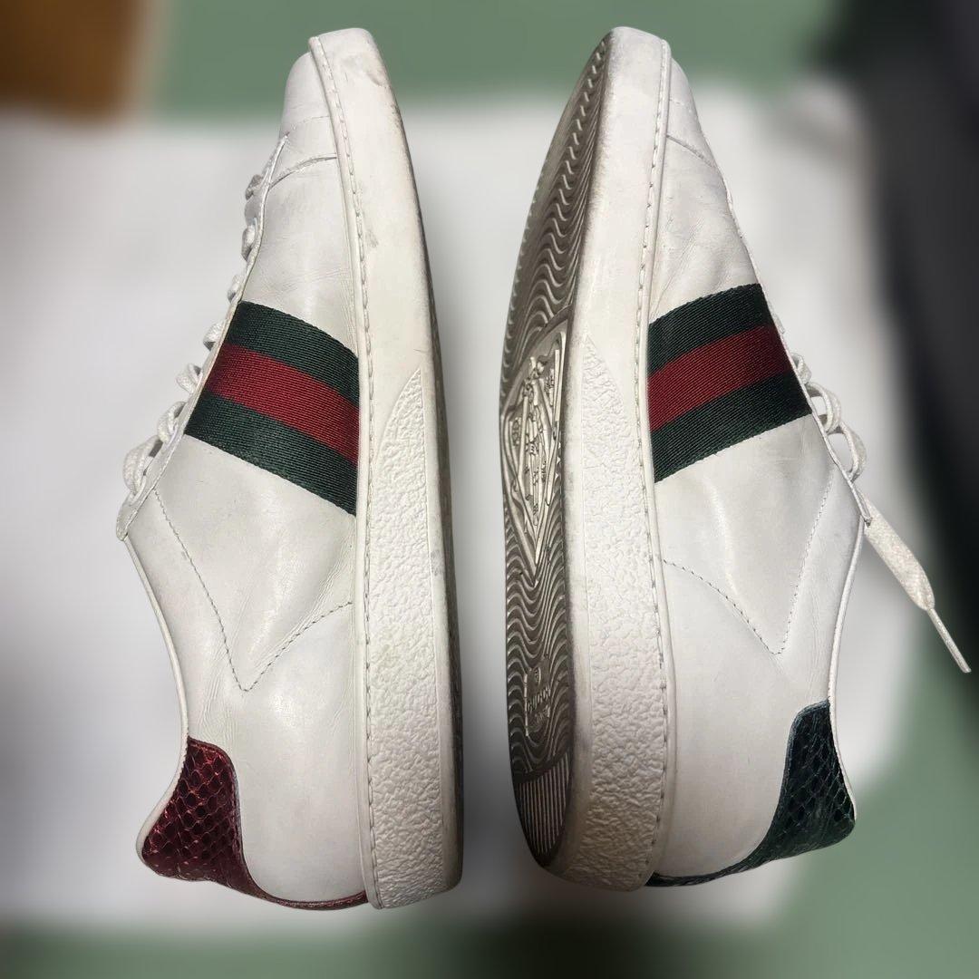 Gucci ホワイトレザー スニーカー