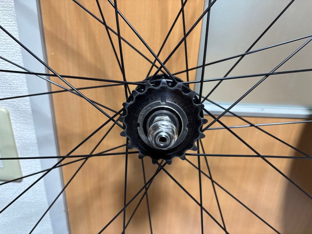 BROTURES ディープリム 前後ホイールセット コグ付き ピスト用