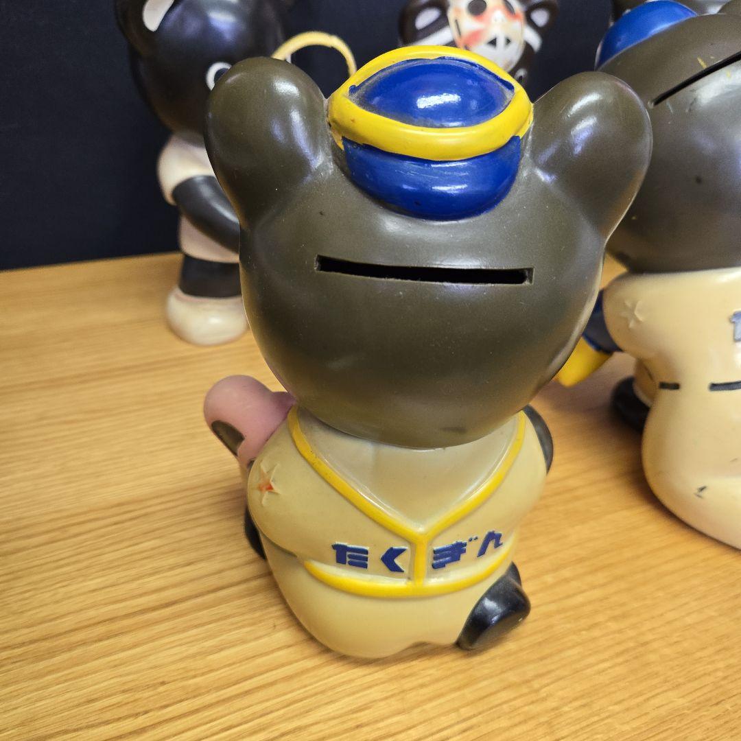 たくぎん たくちゃん 約25cm ビッグサイズ レア 貯金箱 6つ