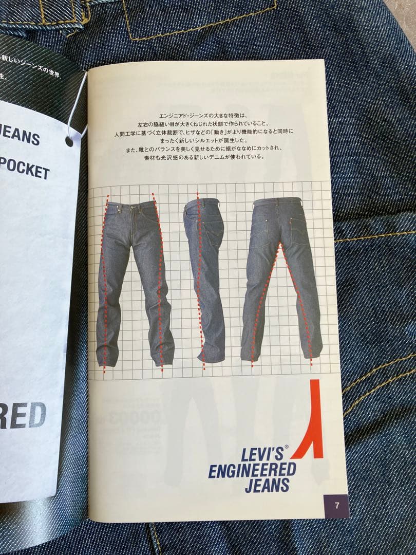 リーバイス エンジニアド・ジーンズ ルーズ 00002-08 立体裁断 人間