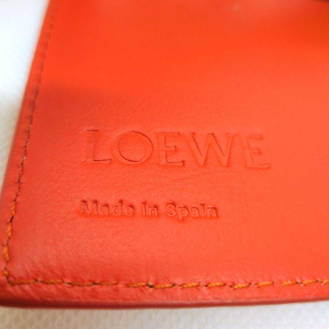 【現行モデル 美品】ロエベ　アナグラム　キーケース　ペブルグレインカーフスキン