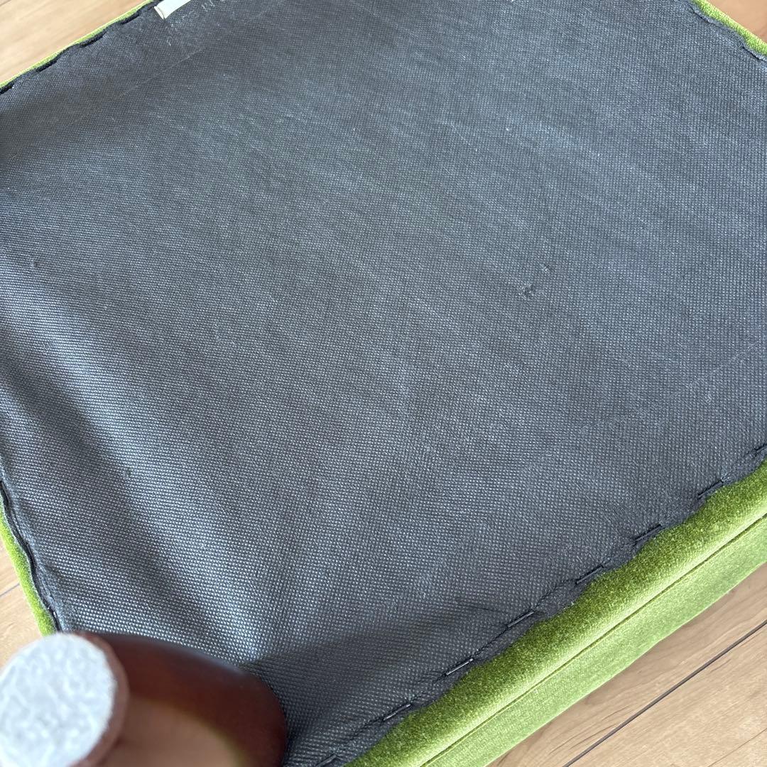 KARIMOKU60 カリモク　オットマン（モケットグリーン）