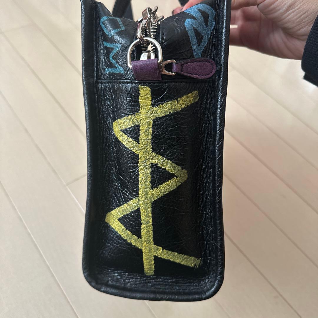 最終値下げ❗️バレンシアガ　トートバッグ　2way　バザール　Graffiti S