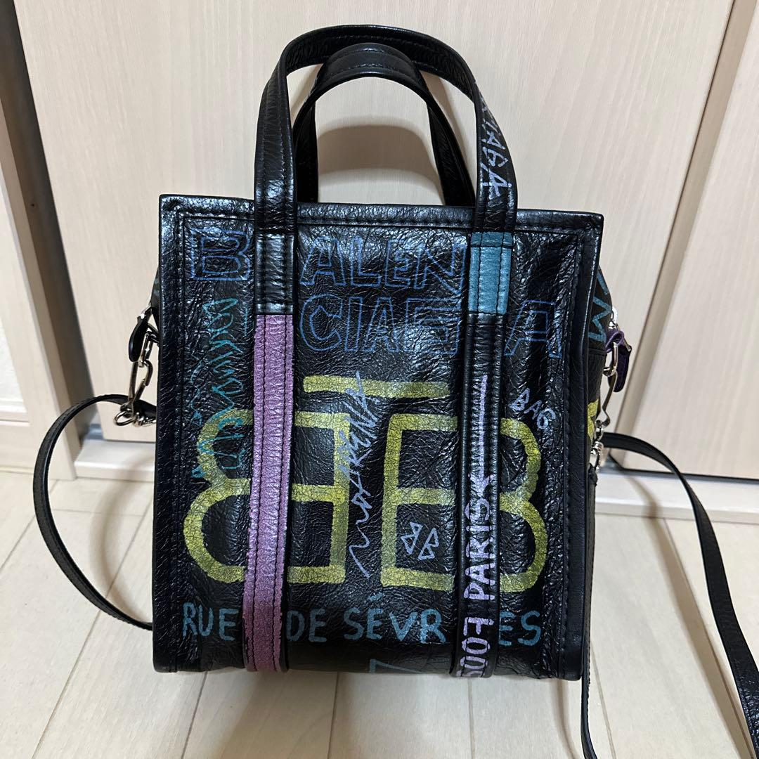 最終値下げ❗️バレンシアガ　トートバッグ　2way　バザール　Graffiti S