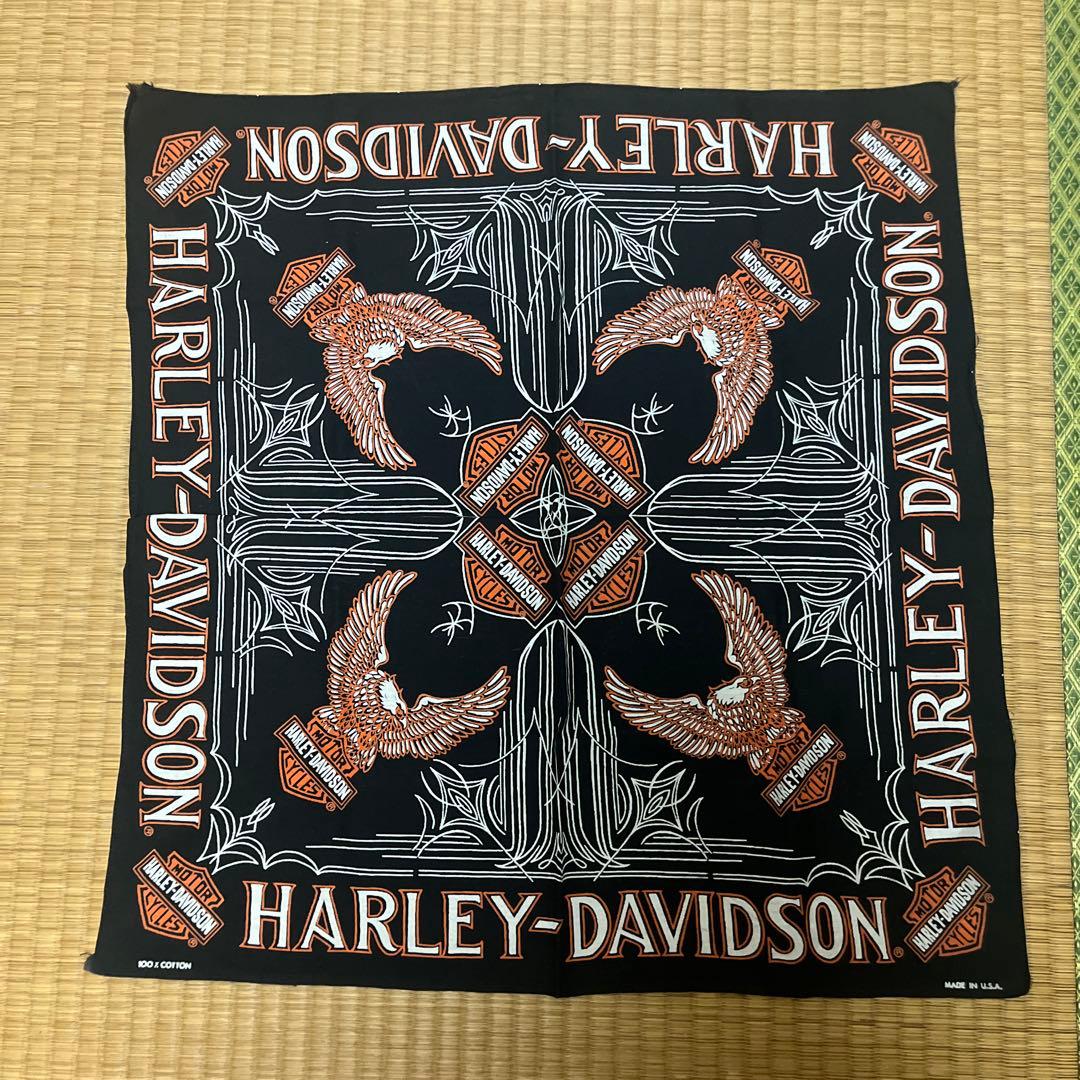 70s ハーレーダビットソン バンダナ ピンストライプ