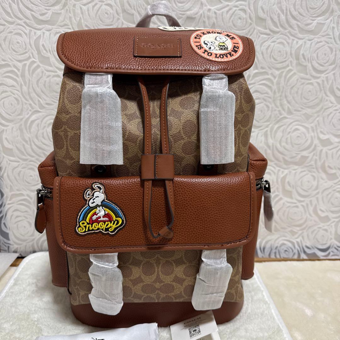 COACH Snoopy バックパック ブラウンUnisex