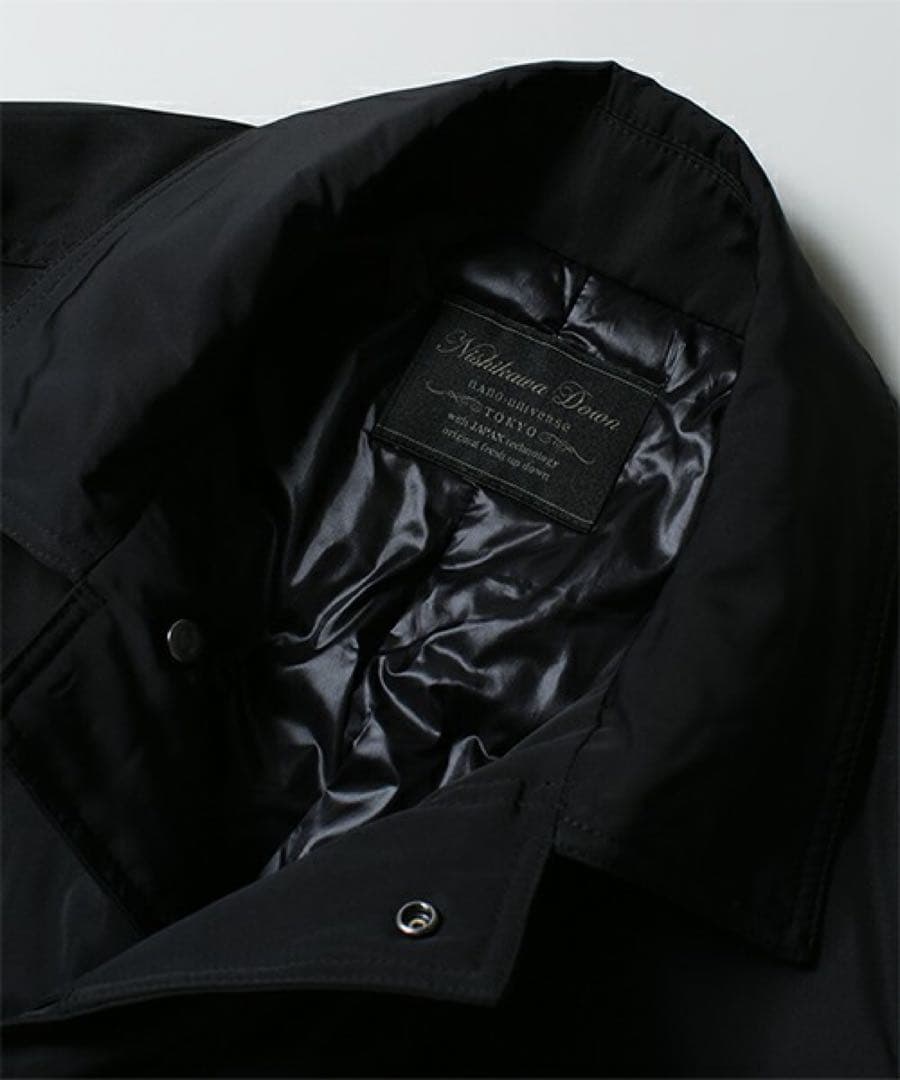 美品 ナノ・ユニバース 西川ダウン ステンカラージャケット