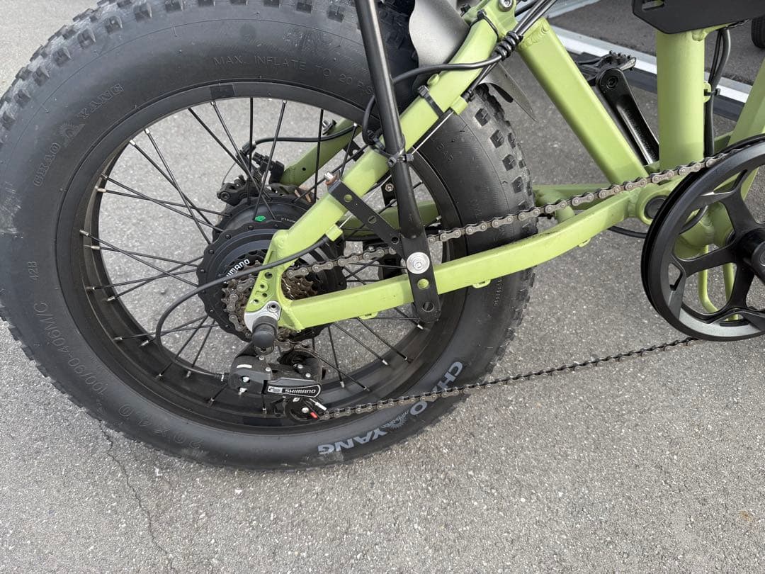 サンエンペラー電動アシスト自転車 オリーブグリーン