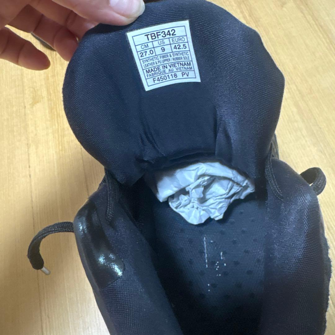 USED品.アシックスバスケットシューズ 27.0cm(男性)黒色