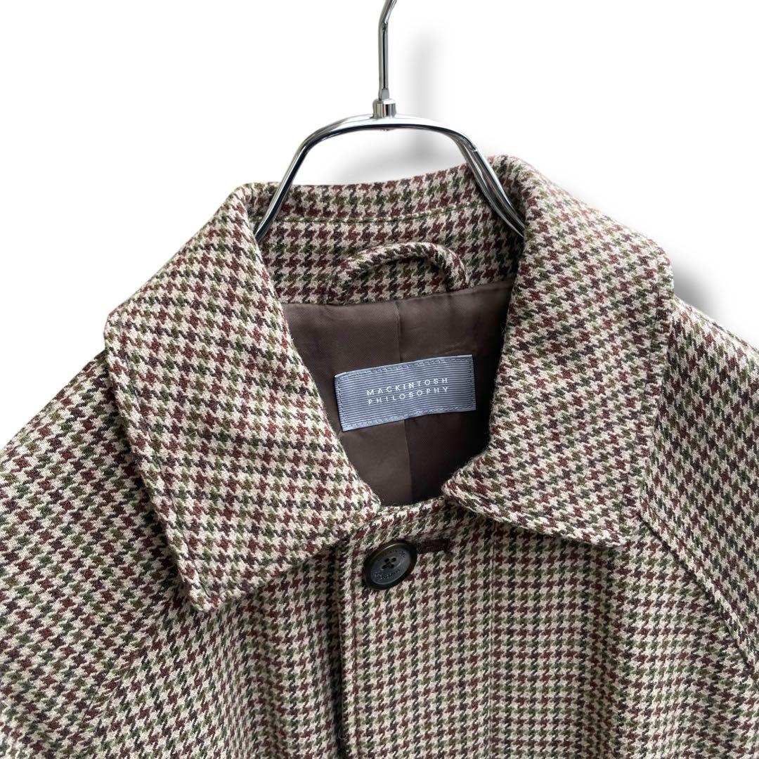 定価15万円以上 美品 マッキントッシュ ガンクラブチェック コート M