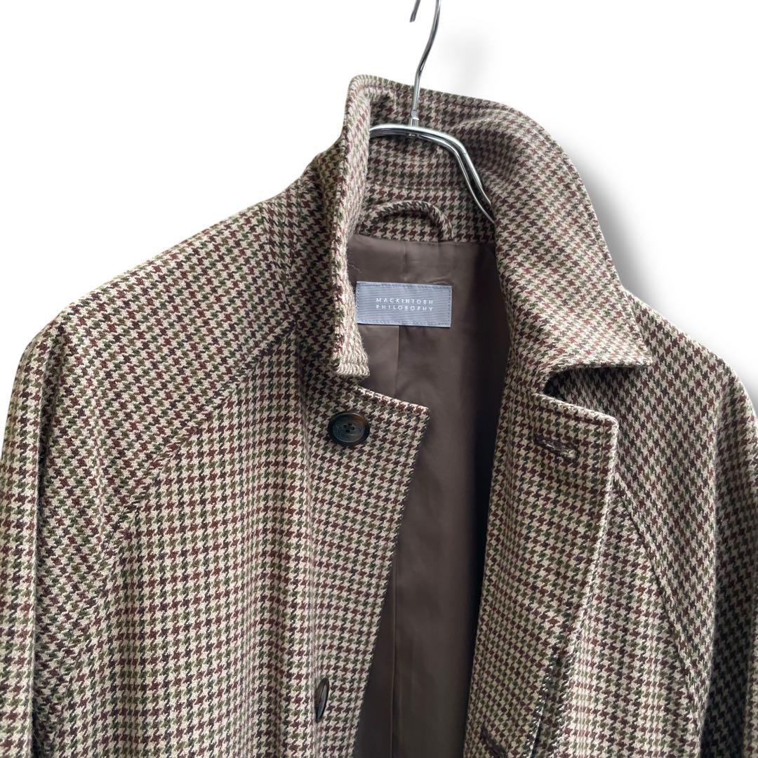 定価15万円以上 美品 マッキントッシュ ガンクラブチェック コート M