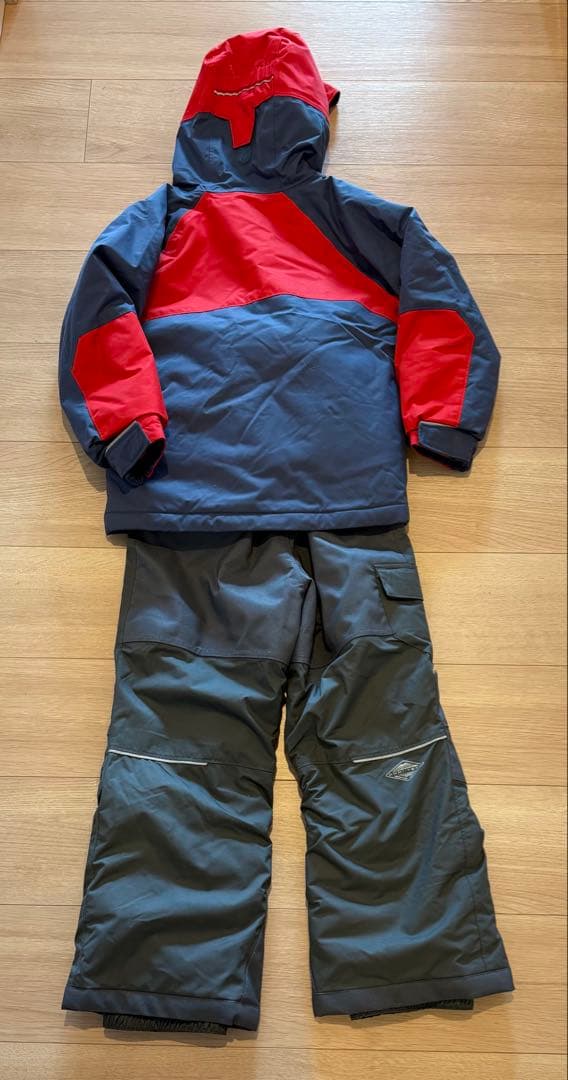 Columbia 子ども用 スキーウェア上下セット＋プロテクター、グローブ付