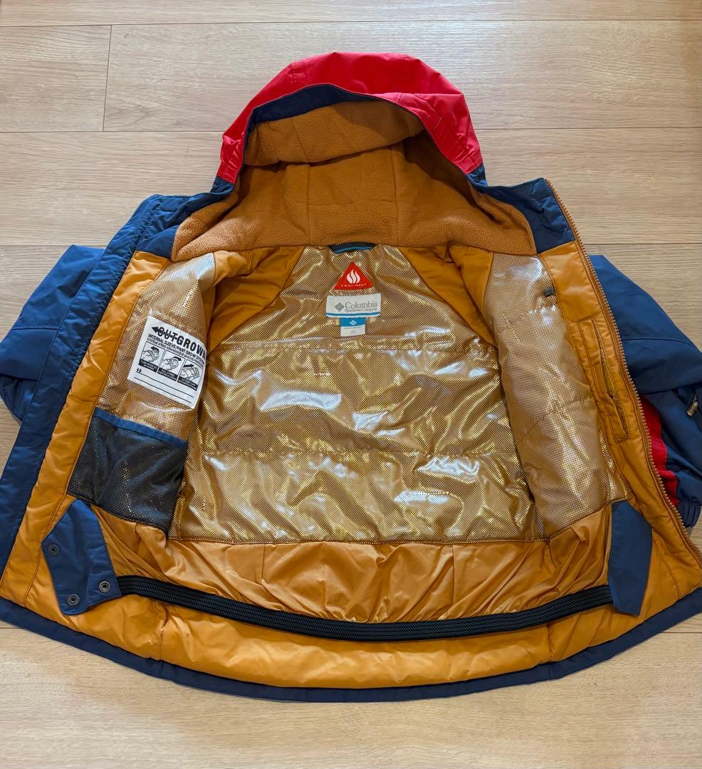 Columbia 子ども用 スキーウェア上下セット＋プロテクター、グローブ付