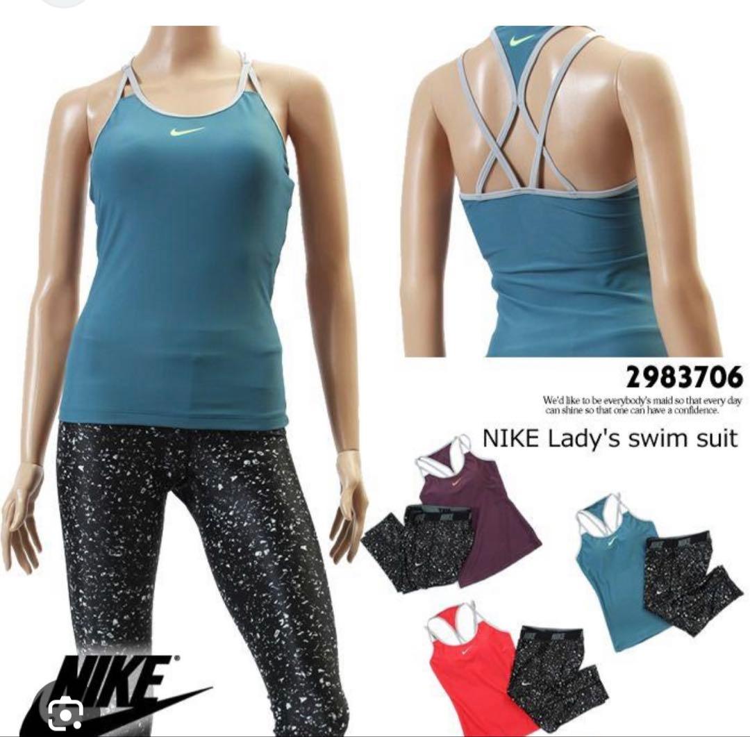 Nike レディース フィットネス スポーツ用水着 セット サイズXL