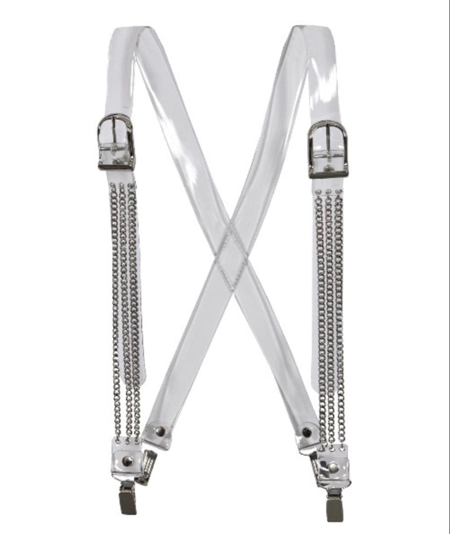 チェーン付きクロスデザインサスペンダー