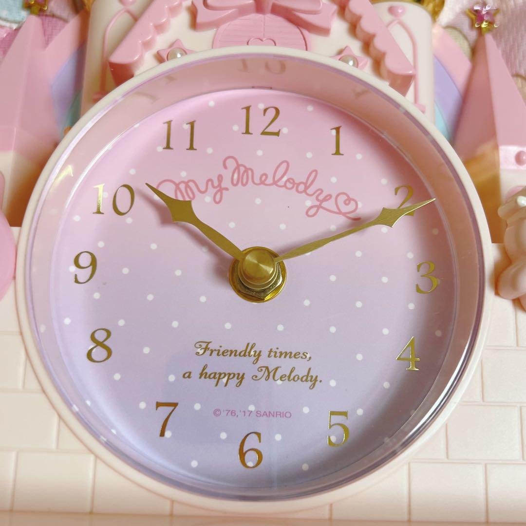 24時間限定お値下げ【レア】マイメロ　お城型　チェスト付きクロック　置き時計