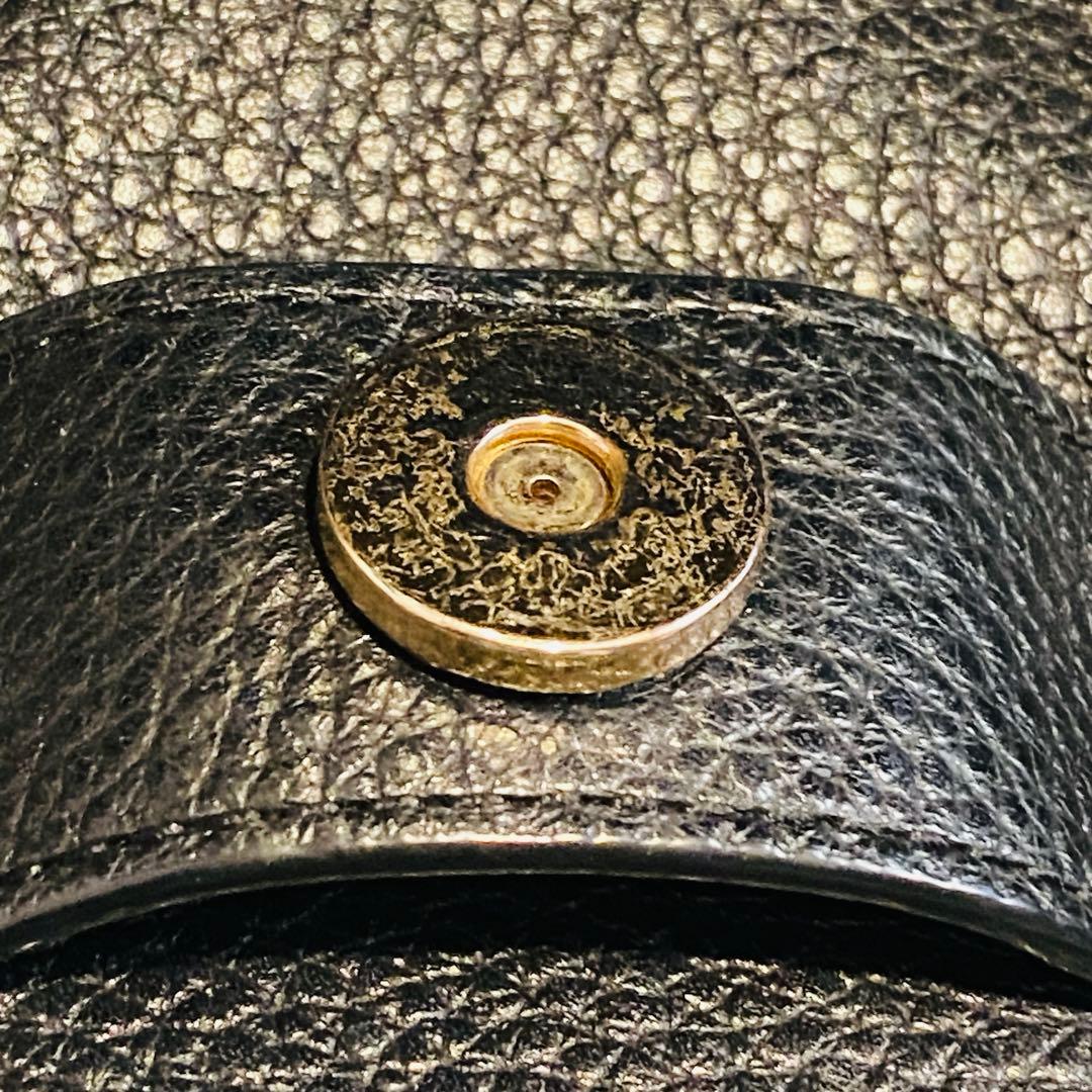 【美品】COACH エル バックパック レザー チャーム チェーン 黒