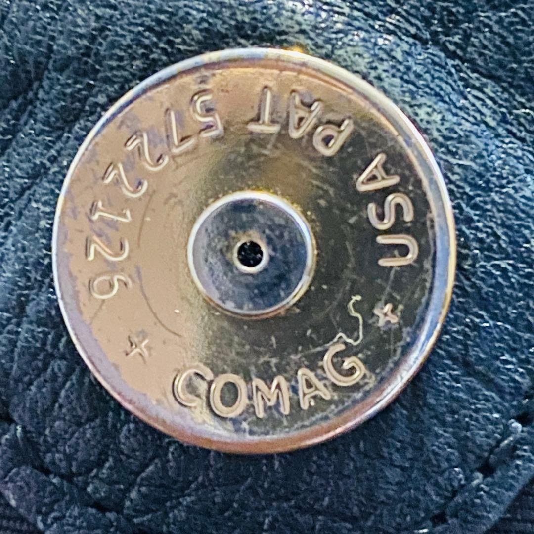 【美品】COACH エル バックパック レザー チャーム チェーン 黒