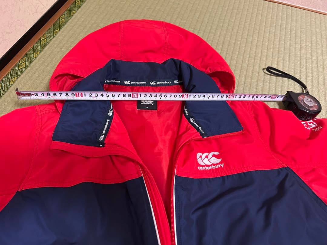 Canterbury フード付きジャケット 赤/青 - メルカリ