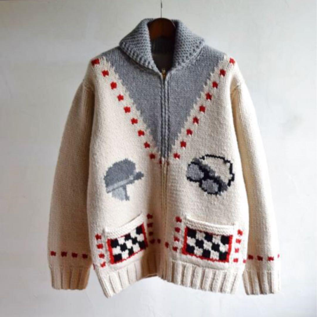 △UNUSED cowichan sweater カウチンセーター