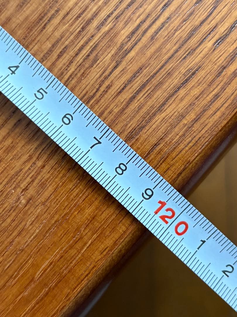 木目調座卓 約74cm x 120cm