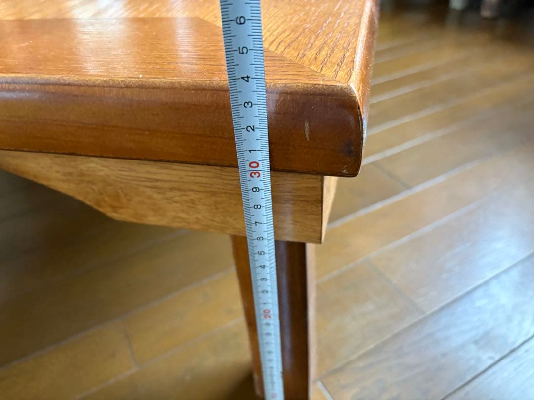 木目調座卓 約74cm x 120cm