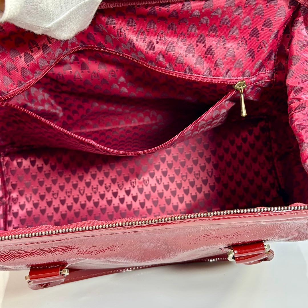 極美品 ロンシャン レジェンド パテントレザー ドクターバッグ