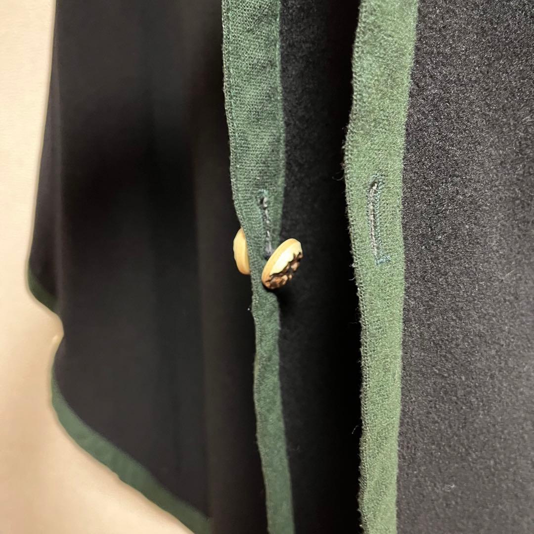 希少 ユーロ ヴィンテージ チロリアン ローデンコート ポンチョ メタル